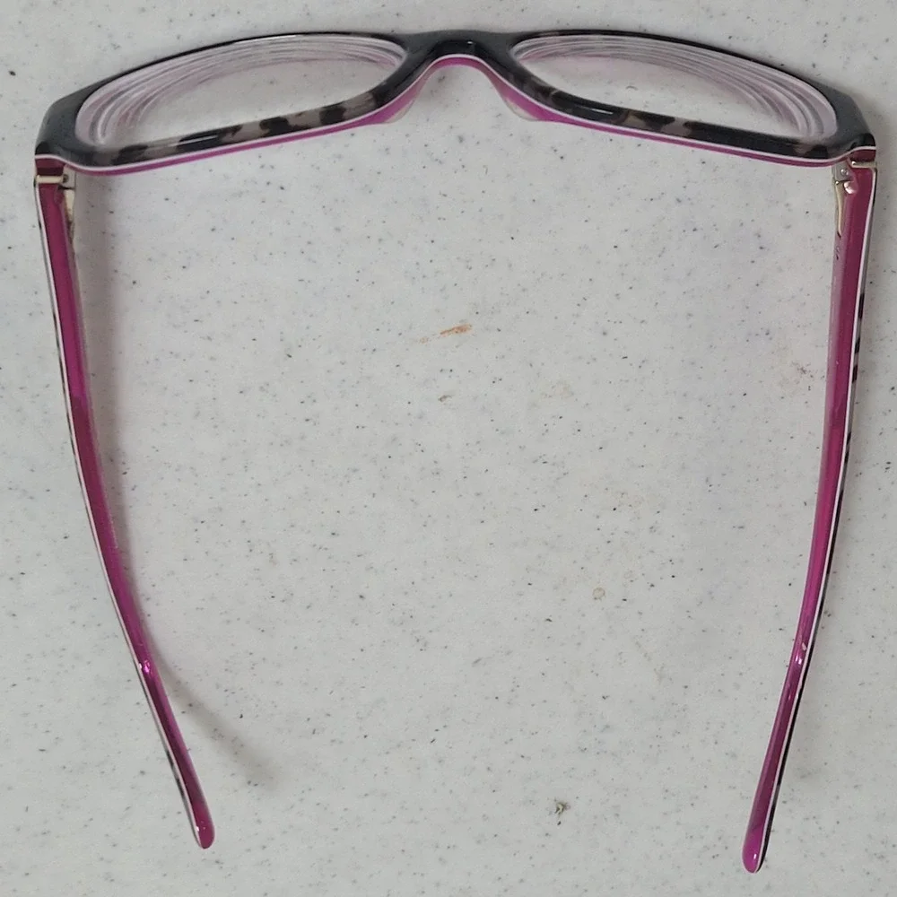 Kate Spade Karly 0JGQ 135 Womens Eyeglass Frames Rectangular Black Pink Leopard